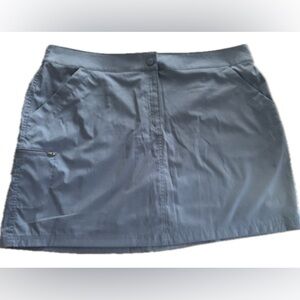 32°Cool Skort Size XXL Vintage Indigo 3 Pockets Front Zip Golf Hike Athleisure